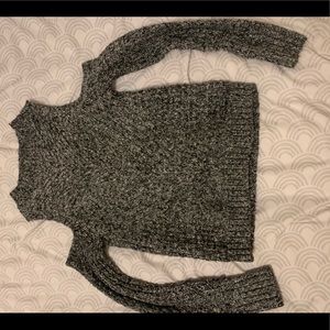Cold shoulder sweater